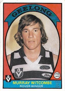 1978 Scanlens VFL #110 Murray Witcombe Front